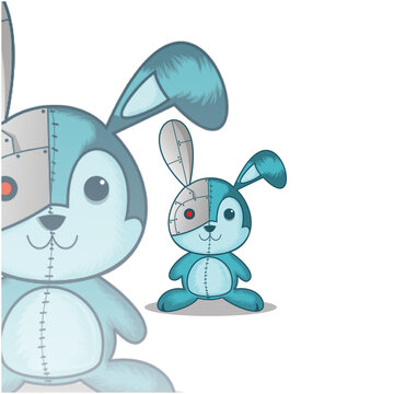 Rabbit Robot illustration