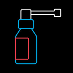 Medical spray vector icon. Medical sign