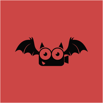 Bat camera vector illustration