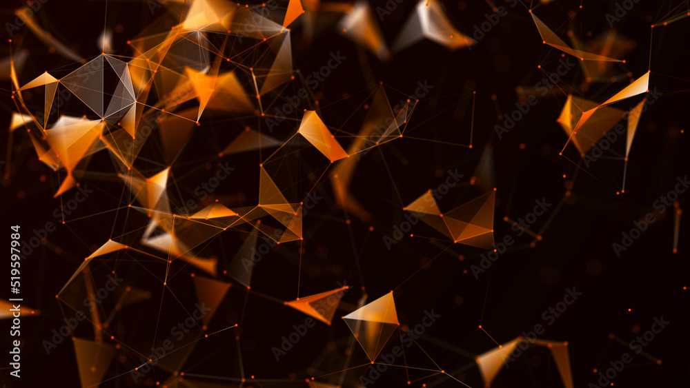 Poster abstract digital connection dots. technology background. network connection structure. plexus effect