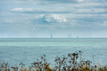 Wind Farm off the east kent coast near Broadstairs and Margate
