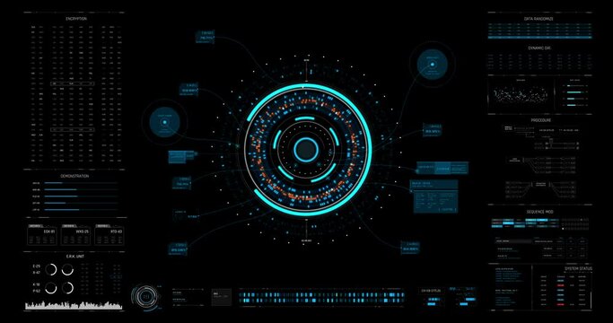 Head up display interface template futuristic cyber and technology concept