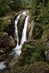 Fototapeta na wymiar Lolaia waterfall, National Park Retezat, Romania