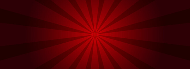 Circus red poster with rays
