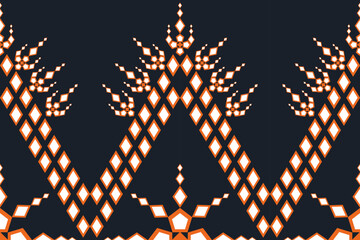 
Orange and white triangles lined up. Decorate the top with a bouquet of flowers for clothes, home decorations.