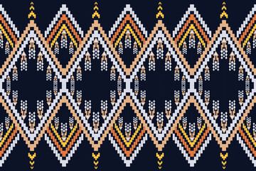 
Square shapes arranged in a colorful yarn style. for clothing, home decoration