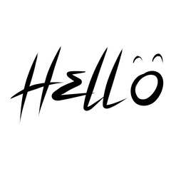Hello logo, Hello elements, Hello vector, Hello design, Hello text