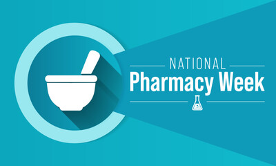 National Pharmacy Week is observed every year in October. to raise your patients and colleagues awareness about the vital role pharmacists play on the healthcare team. Vector illustration