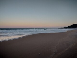 sunset on the beach