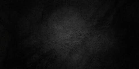 Black stone concrete grunge texture and backdrop background anthracite panorama. Panorama dark grey black slate background or texture.	
