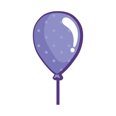 purple balloon helium floating