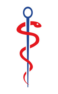 Caducée médical de symbole illustration de vecteur. Illustration du  infirmier - 31974710
