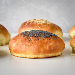 bun with sesame seeds