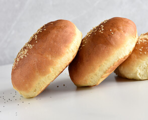bun with sesame seeds