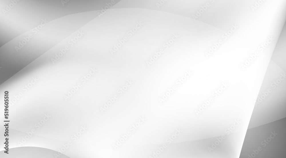 Poster Gray background with translucent rounded shapes. Vector graphics