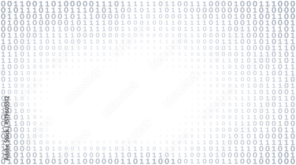 Aufkleber Digital binary background of ones and zeros