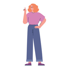 redhead woman avatar character