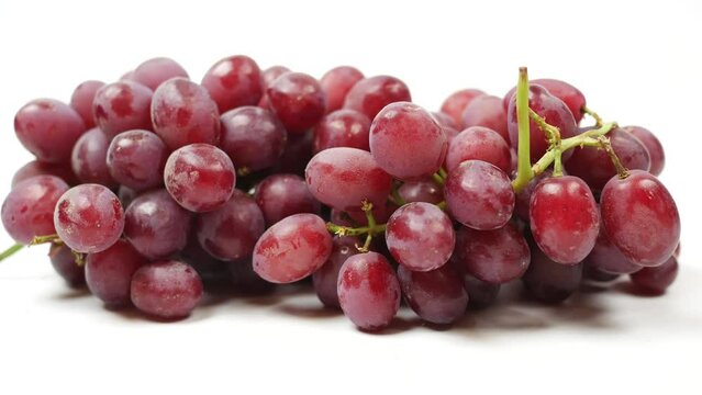 fresh grape fruit on white background 