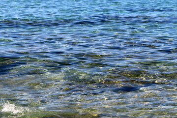 Coast of the Mediterranean Sea in the north of the State of Israel.