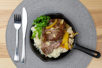 Roast pork neck in pickle