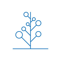 tree diagram decision tree icon. vector illustration isolated on white background.