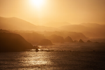 Atardecer en la costa