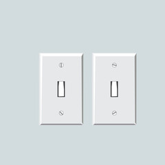 Light switches household equipment stock illustration