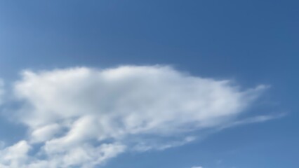 The smooth clouds in the sky over the ancient traditional Japanese shrine house, bar 2022 July 23rd, Tokyo Ueno Japan