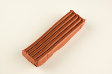 children color wax plasticine for creativity isolated