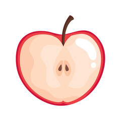 half apple fresh fruit