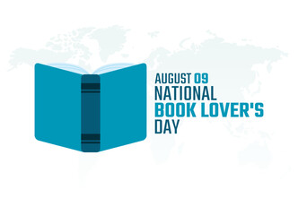 vector graphic of national book lover's day good for national book lover's day celebration. flat design. flyer design.flat illustration.
