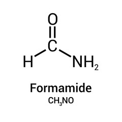 chemical structure of Formamide (CH3NO)