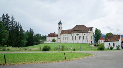 Fototapeta na wymiar Wieskirche bei Steingarden