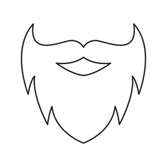 Leprechaun beard isolated on white background. Vector illustration