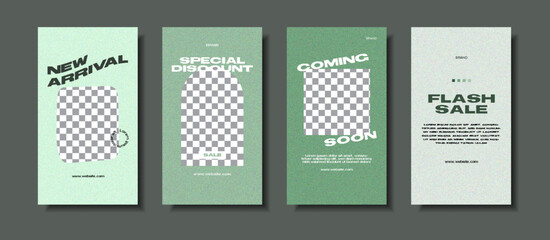 Trendy editable social media Stories template. Stories template set for banner sale, presentation, flyer, poster, invitation. Screen backdrop for mobile app