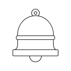 Bell isolated on white background. Vector illustration