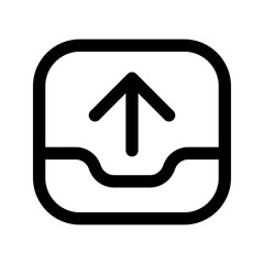Upload icon. for website design  app  UI. Vector illustration