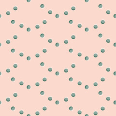 Seamless vector pattern with diamond shaped dots