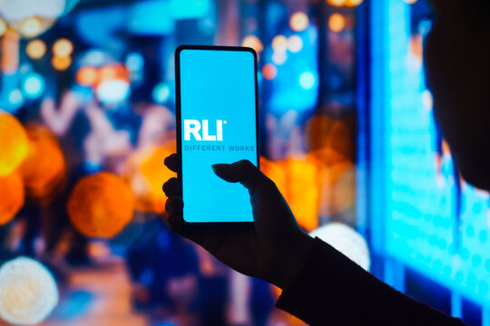July 27, 2022, Brazil. In this photo illustration, the RLI Corporation logo is displayed on a smartphone screen.