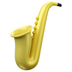3d render icon saxophone