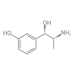 chemical structure of Metaraminol (C9H13NO2)