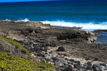 rocky coast of island canary islands country