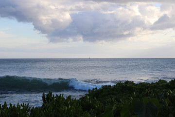 clouds over the river