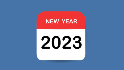 Happy New Year 2023 , Illustration Vector EPS 10