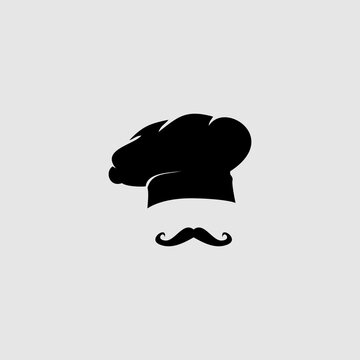 Chef mustache design template