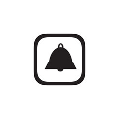 Trendy alarm app icon in flat style isolated on white background. 
Icon for the presentation, brochure, catalog, poster, book, magazines and apps.
Vector illustration, EPS10.