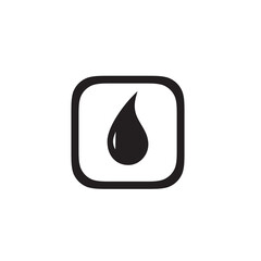 Trendy waterdrop app icon in flat style isolated on white background. 
Icon for the presentation, brochure, catalog, poster, book, magazines and apps.
Vector illustration, EPS10.