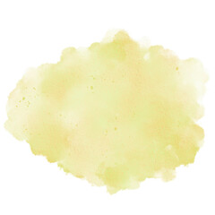 Light Yellow Autumn Halloween Watercolor Paint Stain Background Circle