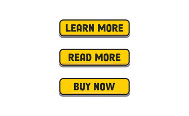 Call to action buttons collection. Download, read more, buy now signs.