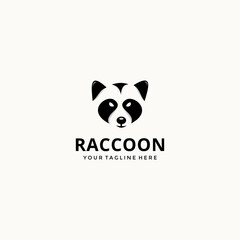 Raccoon head logo - vector illustration, raccoon head logo design emblem. Suitable for your design need, logo, illustration, animation, etc.